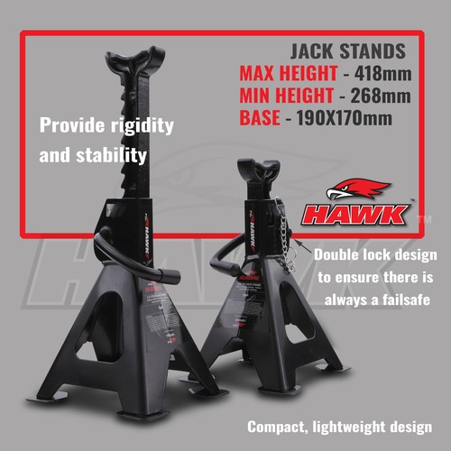 Tonne axle stands - axle, double
