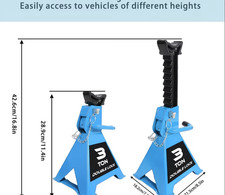 2pcs Axle Stands – 3 Ton