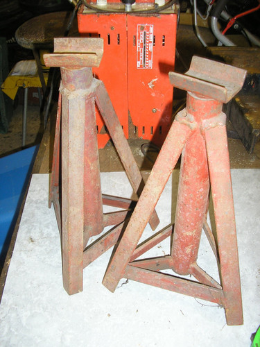 Pair heavy duty axle stands